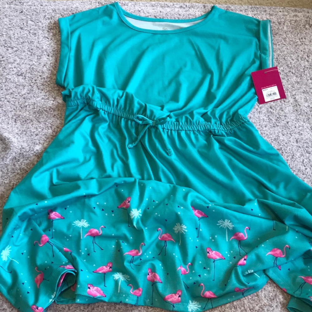 Girls 14 plus. SO cuffed sleeve dress. NWT.